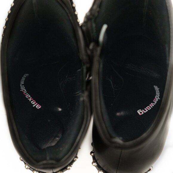 Alexander Wang Nova 105 Round Toe Ankle Boots, Black, EU 36/US 6 - Picture 9 of 13
